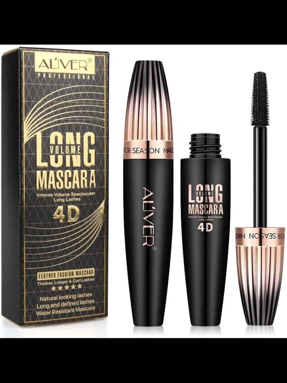 Oulac Cosmetics Sensual Glow Rich Creme Lipstick Bare & 4d Mascara Bundle